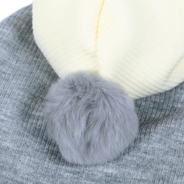 Ribbed Pom Pom Hoodie