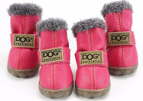 Grey Fur Winter Boots