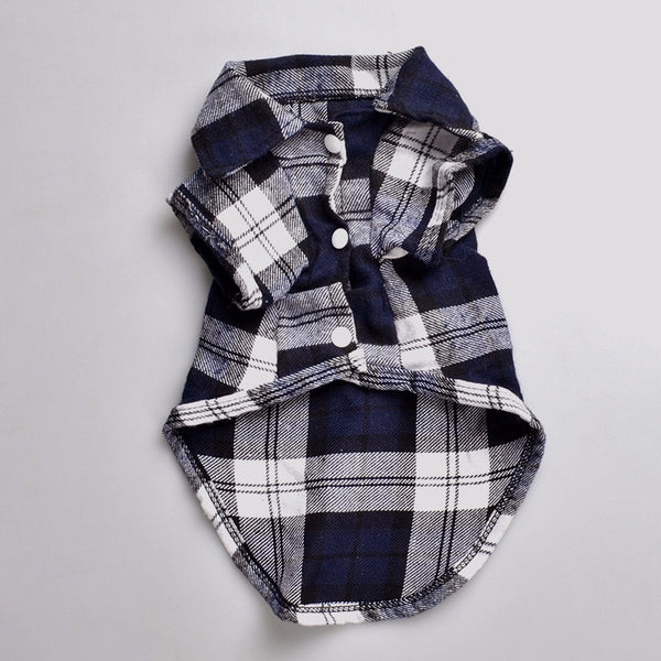 Short Sleeve Plaid Fleece