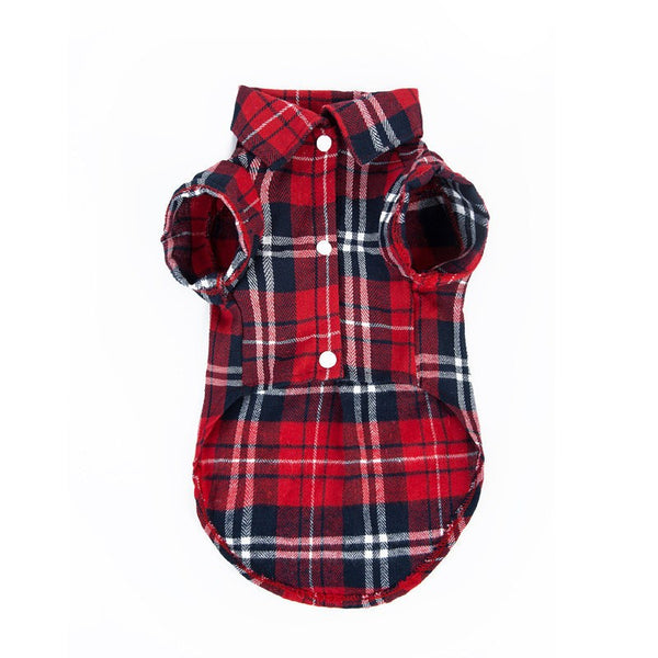 Short Sleeve Plaid Fleece