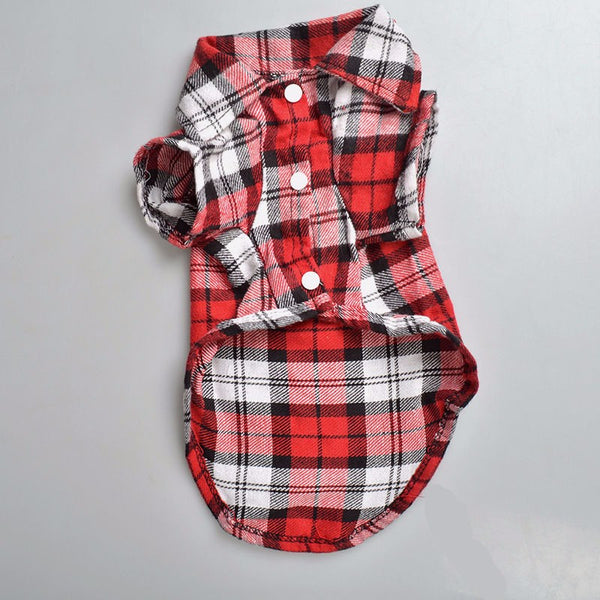 Short Sleeve Plaid Fleece