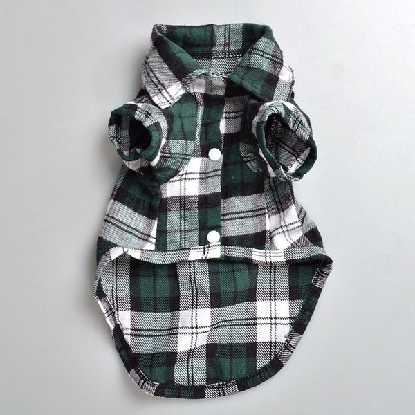 Short Sleeve Plaid Fleece