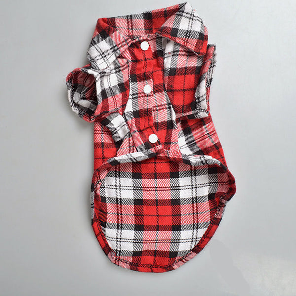 Short Sleeve Plaid Fleece