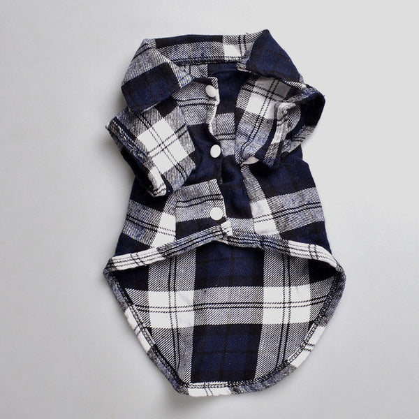 Short Sleeve Plaid Fleece